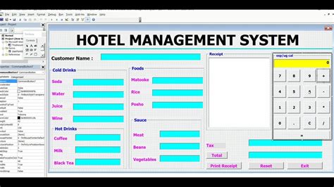 How To Create Hotel Management System Complete Video In Vb Excel Ms