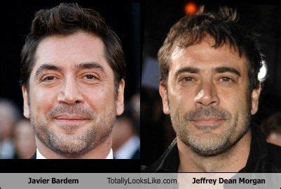 Javier Bardem Totally Looks Like Jeffrey Dean Morgan Jeffrey Dean