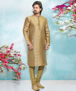 Brown Jacquard Silk Kurta Pajama How To Wear Silk Brocade Fabric