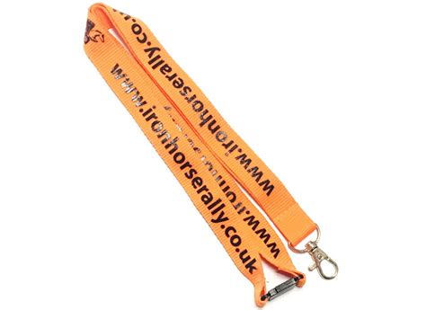 Polyester Custom Printed Lanyards Heat Transfer Lanyards With Silk