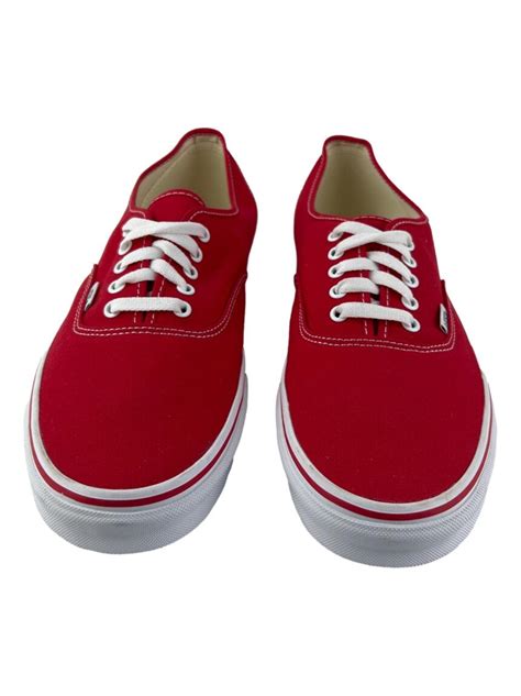 Tênis Vans Authentic Vermelho Original Oxt54 Etiqueta Única