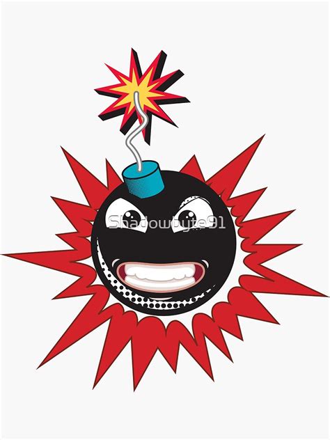 "Bomb Smiley" Sticker for Sale by Shadowbyte91 | Redbubble