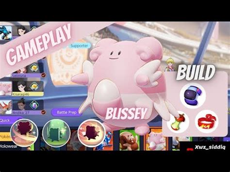 GAME PLAY BUILD BLISSEY SUPPORT THE MEDIC Pokemon Unite YouTube