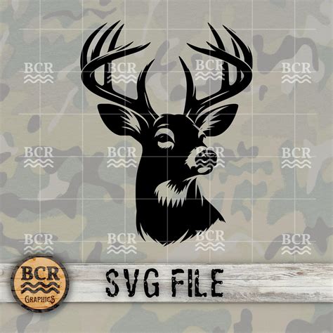 Big Buck Svg Whitetail Deer Svg Big Buck Digital Download Deer Hunting Hunting Svg