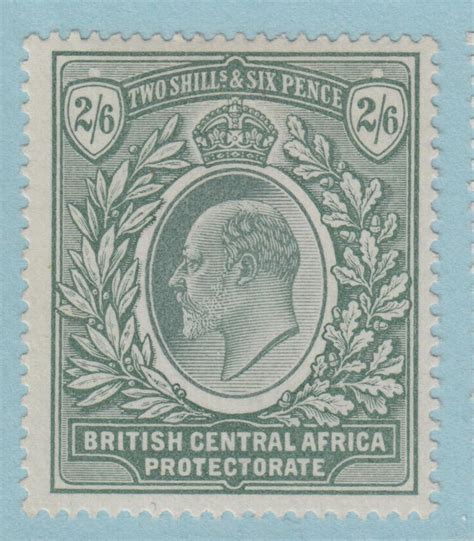 British Central Africa 65 Mint Hinged OG NO Faults Extra Fine