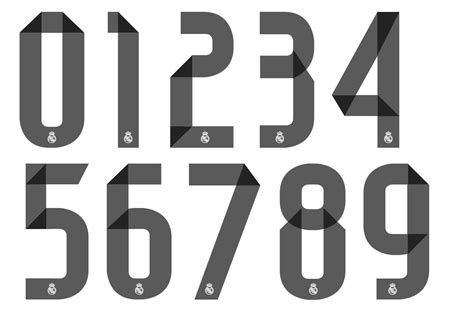 Jersey Number Font SVG