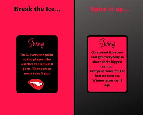 Swingers Game Swingers Ice Breaker Games Swingers Party Etsy