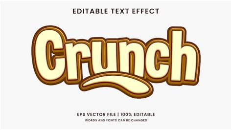 Premium Vector Snack Food D Editable Text Effect