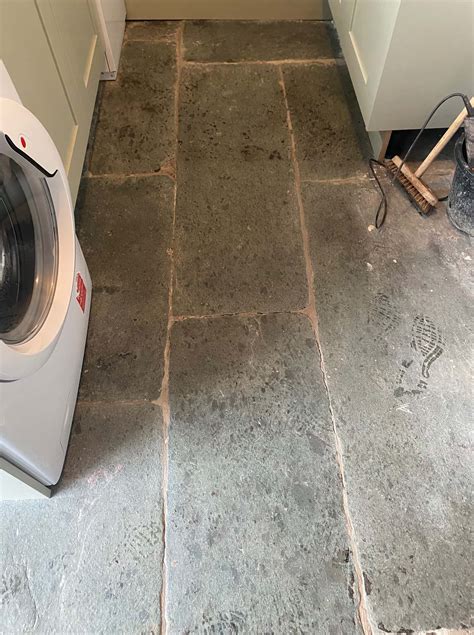 Renovating A Year Old Green Slate Kitchen Floor In Leyland