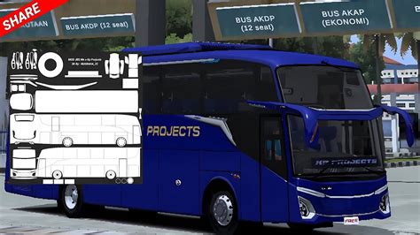 SHARE 3D EFEK LIVERY MOD BUSSID JETBUS 5 SHD HINO RM280 By KP PROJECTS