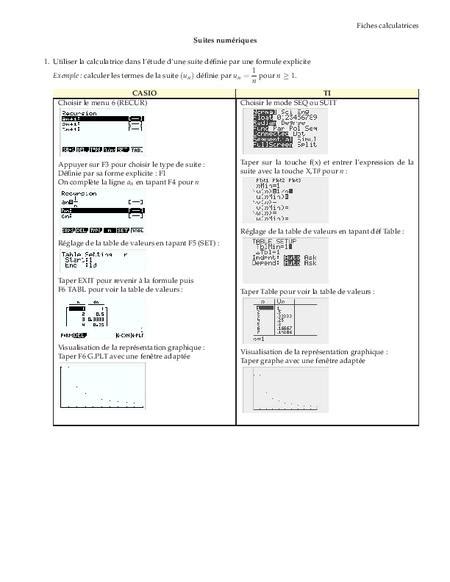 Eres Spe Maths Chapitre Ix Suites G N Ralit S Digipad By La