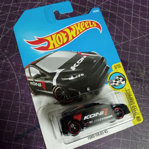 Hot Wheels Ford Focus RS Black Koni Livery Hotwheels Shopee Malaysia