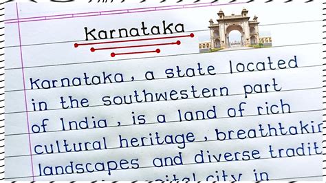 Karnataka Essay In English Karnataka Essay Writing For Students