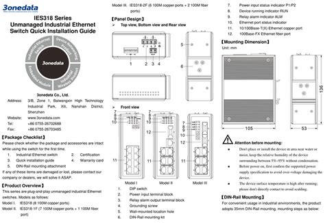 3onedata Ies318 Series Quick Installation Manual Pdf Download Manualslib