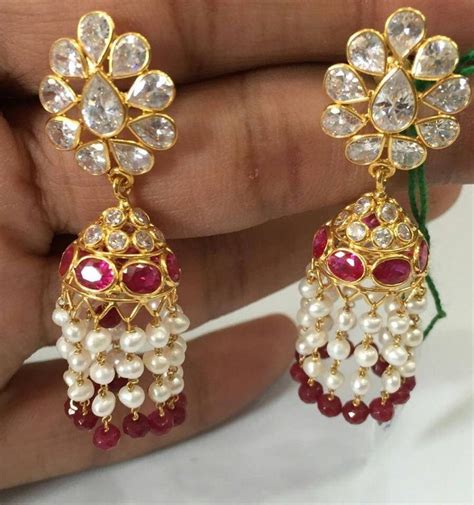 Pin By Shamili On Beads Jewellery Diamond Jewelry Earrings Gold