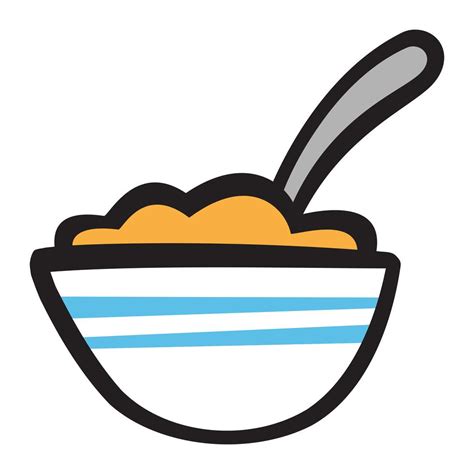 Bowl of Cereal vector icon 553843 Vector Art at Vecteezy