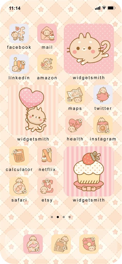 Kawaii Aesthetic App Icons Ios Icons Cute Kawaii Icons Etsy