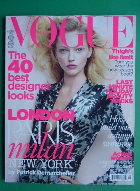 VOGUE UK AUGUST 2009 Pivovarova Saša Freja Erichson Karlie Kloss