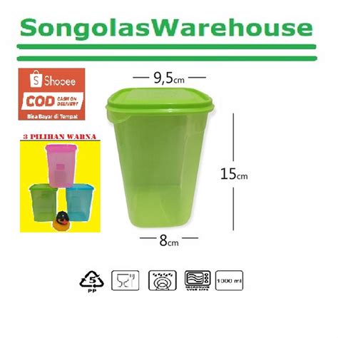 Jual Toples Kotak Ml Ltr Warna Transparant Plastik Tempat