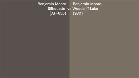 Benjamin Moore Silhouette Vs Woodcliff Lake Side By Side Comparison