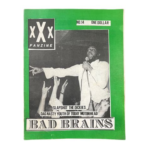 Vintage Xxx Fanzine Bad Brains Issue 14 Jointcustodydc