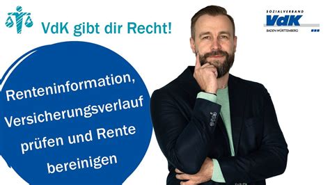 Renteninformation Versicherungsverlauf prüfen und Rente bereinigen