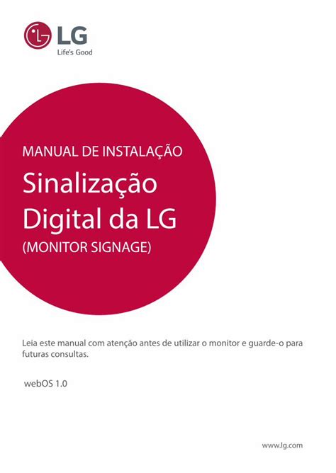 PDF MANUAL DE INSTALAÇÃO Sinalização Digital da LG DOKUMEN TIPS