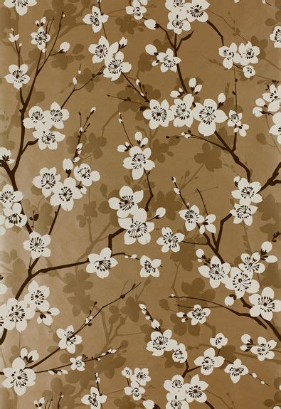 5001073 Ming Cherry Blossom Metallic Gold By Schumacher Gold Metal