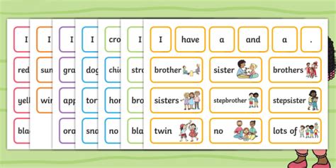 We Are All Different Sentence Building Cards Teacher Made