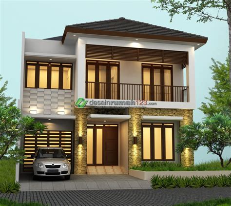 15 Desain Rumah Modern 2 Lantai Beserta Denahnya Images Konstruksi Sipil