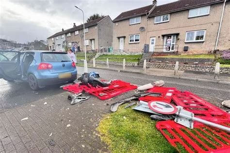 Trail Of Destruction In Scots Town As Woman Rushed To Hospital After