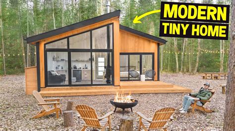 COZY SCANDINAVIAN TINY HOME W Minimalist Design Sauna Full Tour