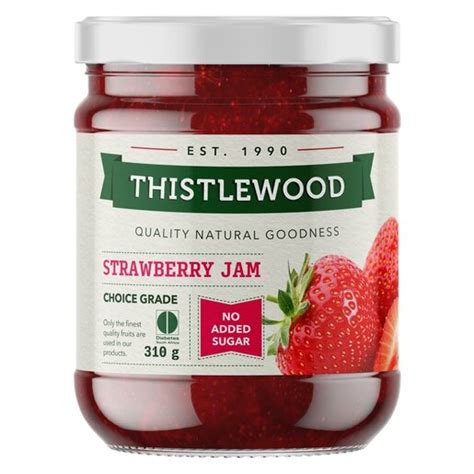 Thistlewood Diabetic Strawberry Jam 310g Pnp