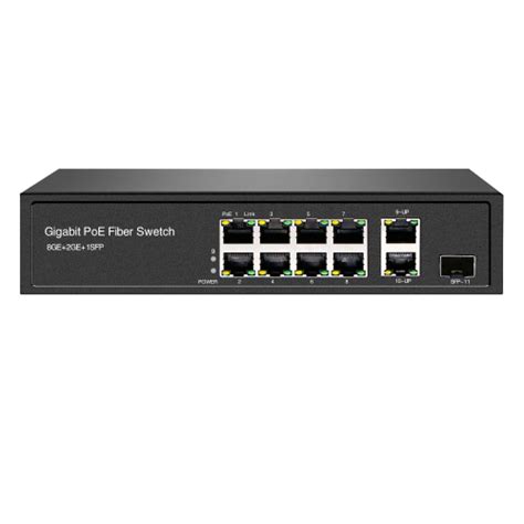 Oem Unmanaged Desktop Network Switch 8 Port Poe Switch With 2 Uplink Unamanaged Poe Switch