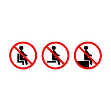 No Sitting Allowed Sign PNG Transparent Images Free Download | Vector ...