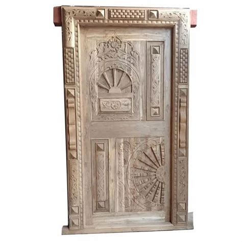 Exterior Brown Teak Wood Carved Door For Home At Rs Piece In