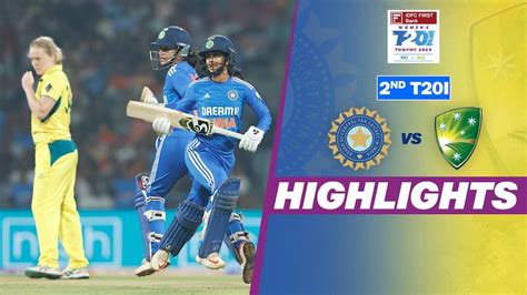 Watch India Women Vs Australia Women 2nd T20i Highlights Video Onlinehd On Jiocinema