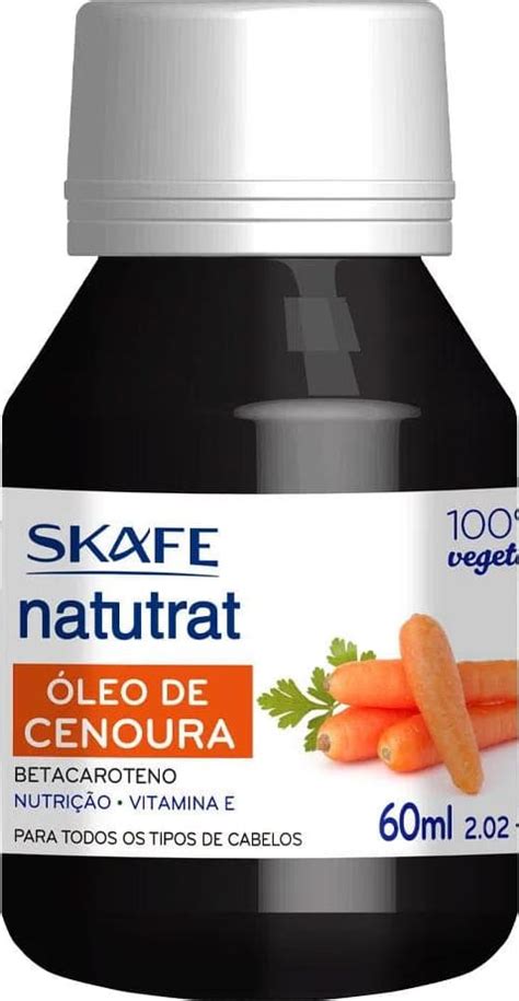 Óleo De Cenoura Para O Cabelo - Óleo Capilar Skafe Natutrat Óleo de Cenoura | Beleza na Web