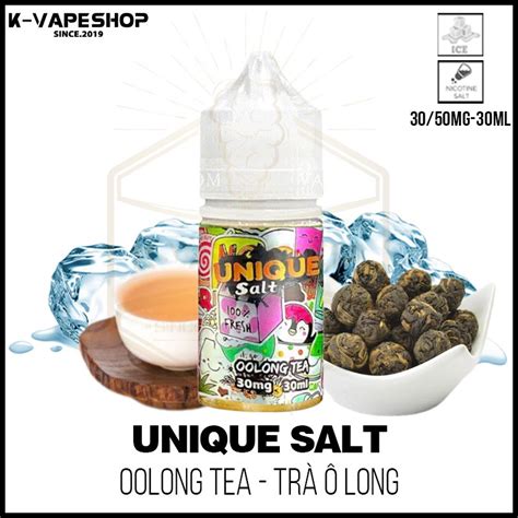 Unique Salt 30ml Oolong Tea Trà Ô Long 30 50MG K Vape Shop Sài Gòn