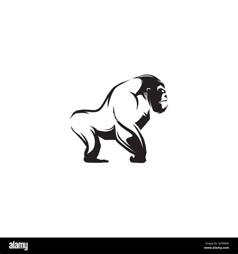 Gorilla logo vector Stock Photo - Alamy