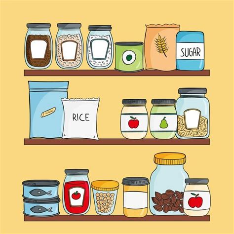 Free Vector Hand Drawn Pantry Illustration Iphone Wallpaper Pattern