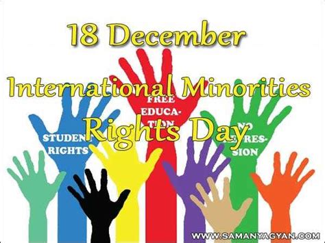 International Minority Rights Day 18 December History Significance