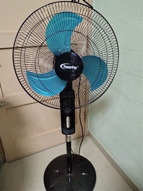 PowerPac Standing Fan 18 Inches Metal Blade Furniture Home Living