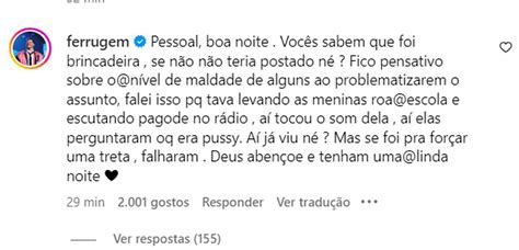 Vaza vídeo de Ferrugem criticando Ludmilla por usar a palavra pussy em música Quer ser