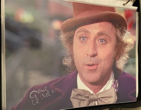 Gene Wilder Autograph Signed Photo Willy Wonka Hand Signed Silver Ink Rare Rip Ebay