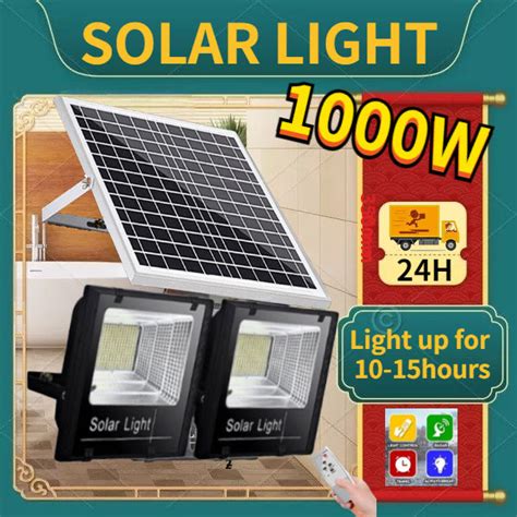 1000W original solar outdoor light waterproof lampu solar luar rumah ...