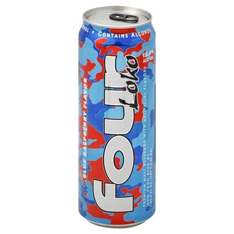 Four Loko Malt Beverage Blue Raspberry Flavor 23 5 Fl Oz Instacart