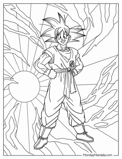 22 Goku Coloring Pages Free Pdf Printables