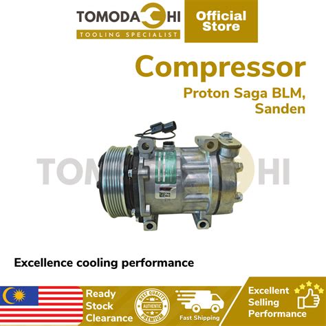 TOMODACHI Compressor Aircond Proton Saga BLM Sanden Kompressor Kereta