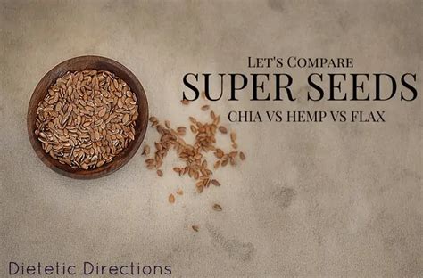 Let’s Compare Super Seeds Chia Vs Hemp Vs Flax Dietetic Directions Dietitian And